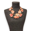 Chunky Multi Strand Terracotta Bead Statement Necklace