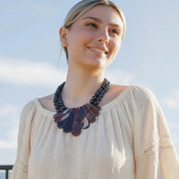 The Sydney Necklace - Chunky Chocolate Bib