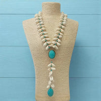 The Onda Necklace | Turquoise & Seashell