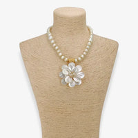 The Ellie Necklace | Mother of Pearl Flower