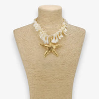 Bora Bora Necklace | Chunky Shell Starfish - Gardenia Jewelry