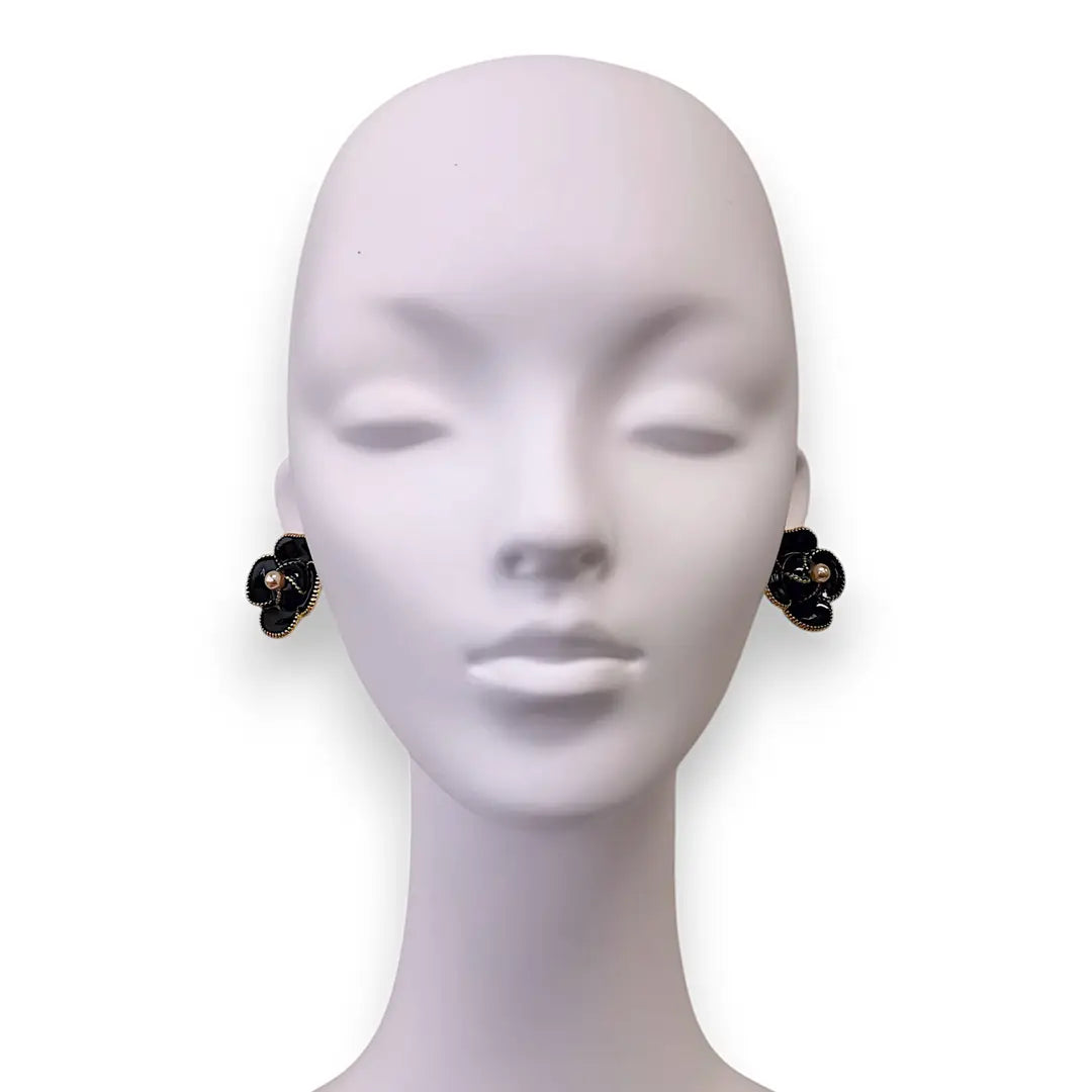 Handmade Chunky Vintage Pearl Flower Earrings | Statement Jewelry | Boho | Coastal | Stainless Steel | Fall 2025