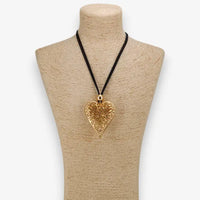 The Cora Gold Necklace | Chunky Sculpted Heart