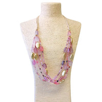 The Belle Necklace | Pink & Gold Beaded