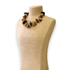 Chunky Baroque Stone Boho Bead Necklace | Statement Jewelry