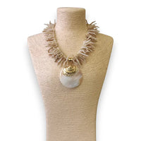 Majorca Necklace | White Coral Branch Shell - Gardenia Jewelry