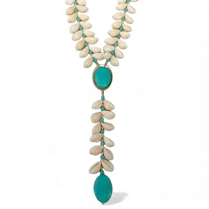 The Onda Necklace | Turquoise & Seashell