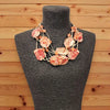 Chunky Multi Strand Terracotta Bead Statement Necklace