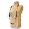 Long Chunky Earth Tone Beaded Necklace