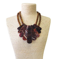 The Sydney Necklace - Chunky Chocolate Bib