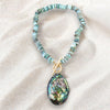 Seashell Necklace | Spring Necklace | Spring | Beach | Green
