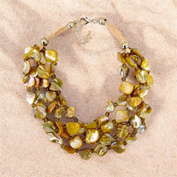 Seashell Necklace | Gold Necklace | Boho | Layer | Coastal