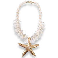 Bora Bora Necklace | Chunky Shell Starfish - Gardenia Jewelry
