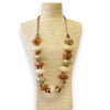 Chunky Beaded Earth Tone Resin Necklace