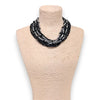 Chunky Multi Strand Pavé Beaded Collar