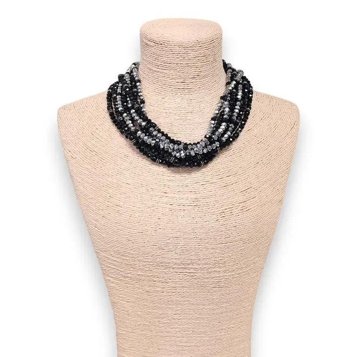 The Poppy Necklace | Chunky Beaded Collar Necklace