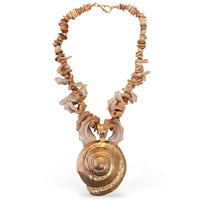 The Marisol Necklace | Chunky Mocha Seashell