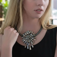 The Lumi Necklace | Chunky Snowflake Pendant Collar