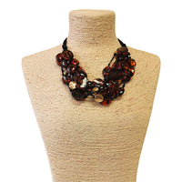 Multi Strand Tortoise Shell Necklace
