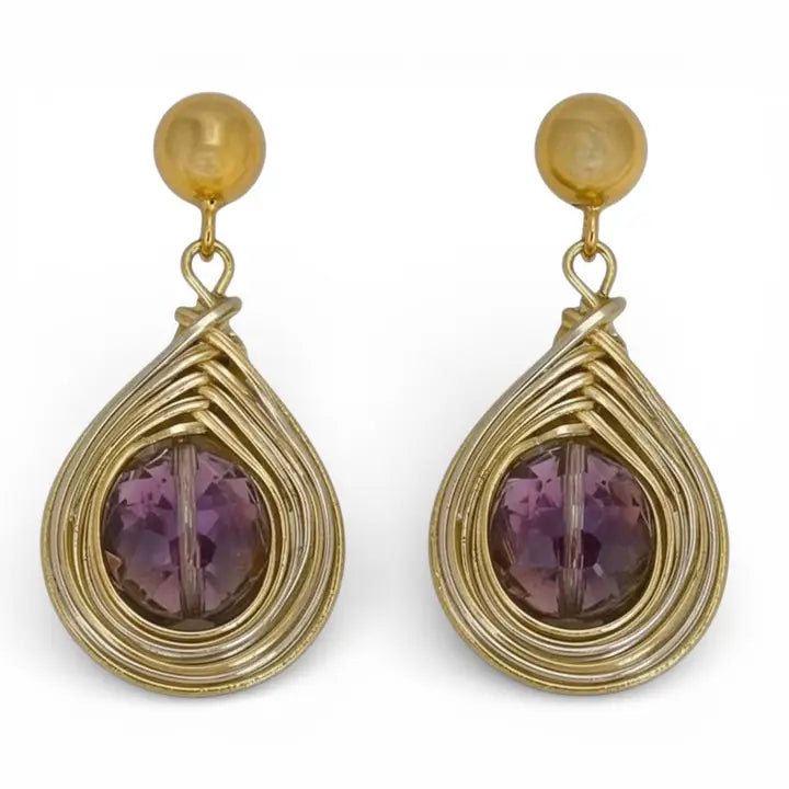 Aurora Borealis Collar Necklace & Earrings Matching Set