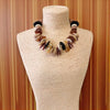 Chunky Baroque Stone Boho Bead Necklace | Statement Jewelry