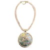 Short Coastal Abalone Seashell Starfish Pendant Necklace | Statement Jewelry