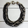Chunky Multi Strand Pavé Beaded Collar