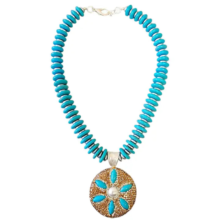 The Madison Necklace | Boho Beaded Turquoise