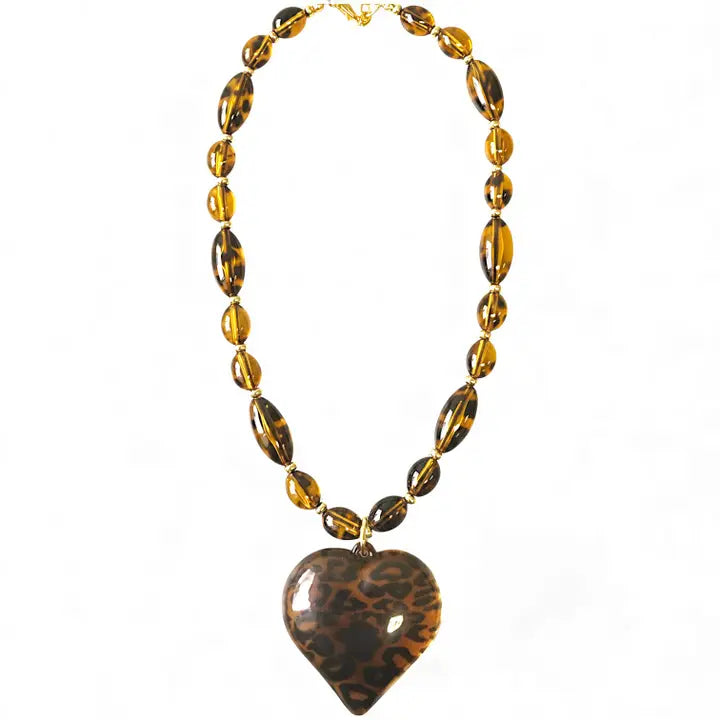 The Ajai Necklace | Tortoise Shell Heart