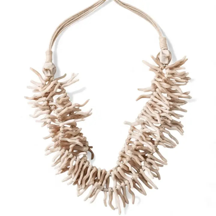 The Morgan Necklace | White Coral Branch