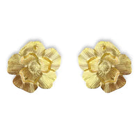 The Dahlia Earring | Black & White Flower