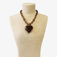 The Ajai Necklace | Tortoise Shell Heart