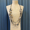 Long Multi Strand Jasper Stone Necklace