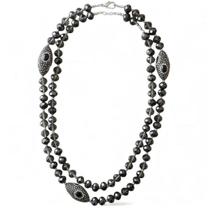 The Yoko Necklace - Long Chunky Beaded