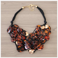 Multi Strand Tortoise Shell Necklace