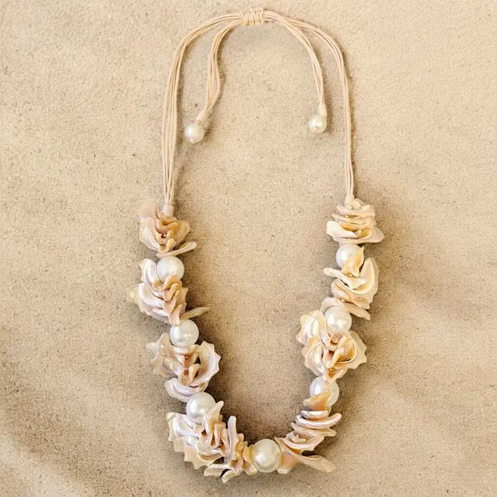 The Calypso Necklace | Coastal Shell & Pearl