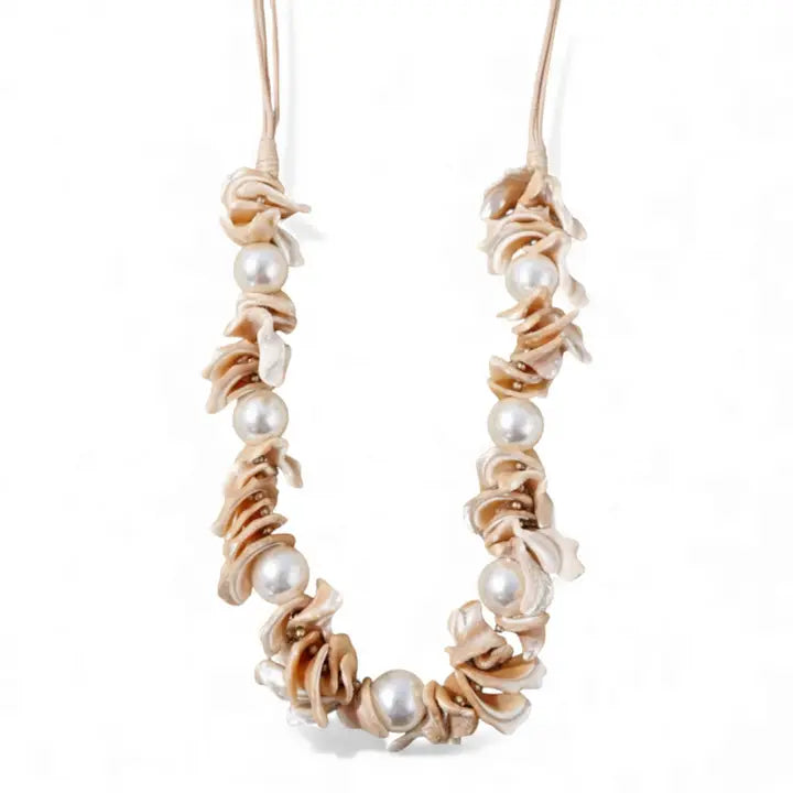 The Calypso Necklace | Coastal Shell & Pearl