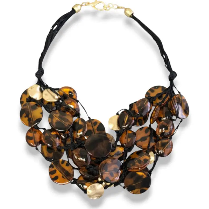 The Leona Necklace | Chunky Tortoise Shell Necklace