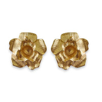 Handmade Chunky Vintage Pearl Flower Earrings | Statement Jewelry | Boho | Coastal | Stainless Steel | Fall 2025