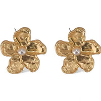 The Golden Hibiscus Flower Earring