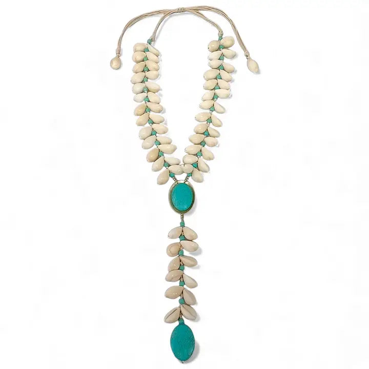 The Onda Necklace | Turquoise & Seashell