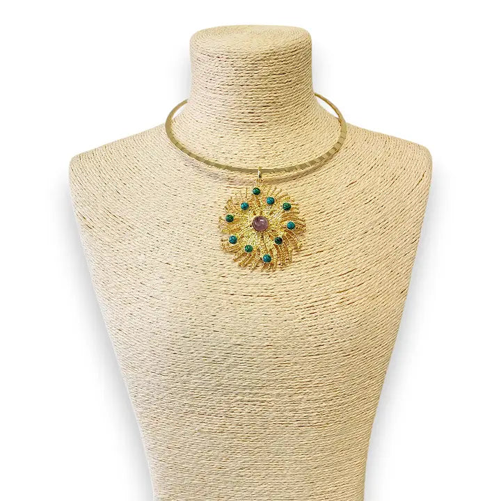 The Aurelia Necklace | Vintage Sundial Collar