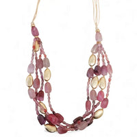 The Belle Necklace | Pink & Gold Beaded