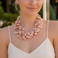 The Cerise Necklace | Pink Beaded Collar