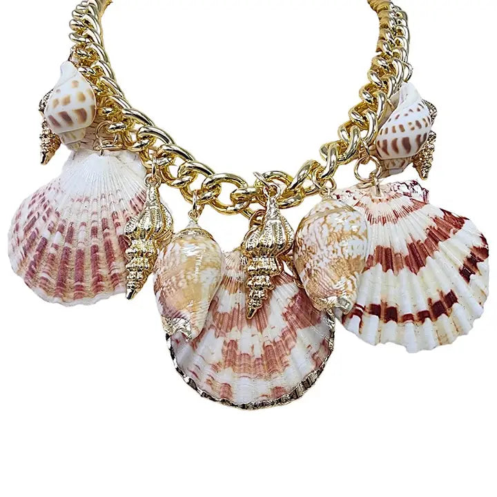 The Avalon Necklace |  Seashell Charm Necklace