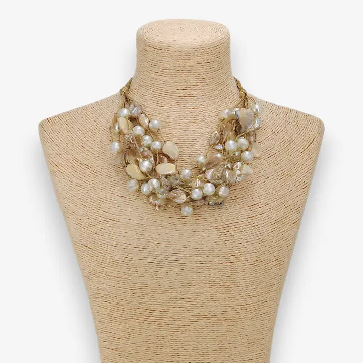 The Marilyn Necklace | Coastal Shell & Pearl
