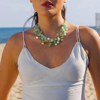 The Giada Necklace | Coastal Green Beaded