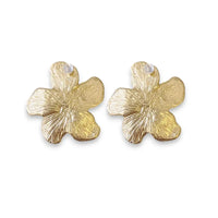 Handmade Chunky Vintage Gold Flower Earrings | Boho | Coastal | Statement Jewelry | Stainless Steel | Fall 2025