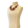 Short Beaded Chunky Knot Necklace