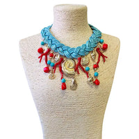 The Maryse Necklace | Turquoise Charm Collar